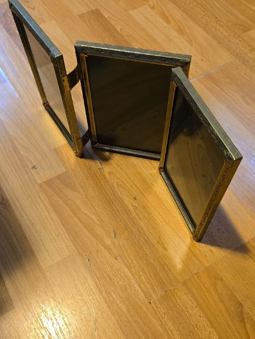 Pier 1 Silver Ornate Triple Picture Frame